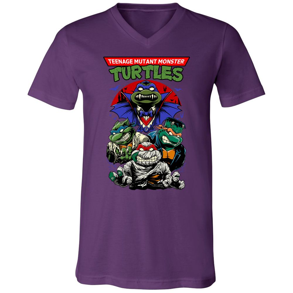 Unisex V-Neck T-Shirt - R6G7N8AT - Team Purple - 9