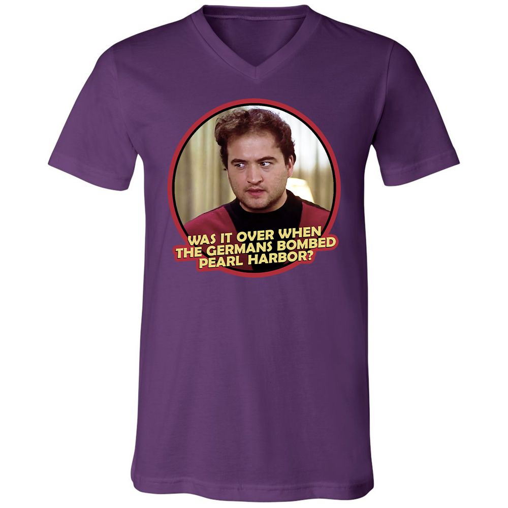 Unisex V-Neck T-Shirt - ZCMRY1ND - Team Purple - 9
