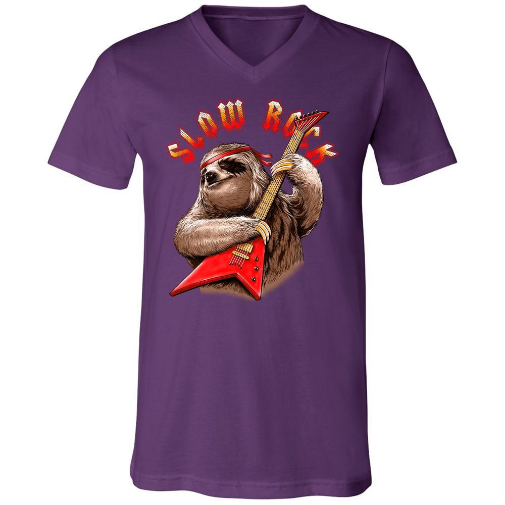 Unisex V-Neck T-Shirt - MLR2Z67B - Team Purple - 9