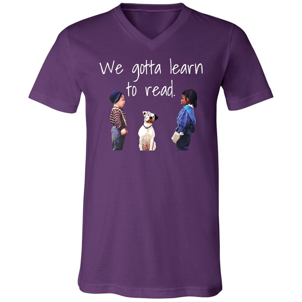 Unisex V-Neck T-Shirt - RB473FAD - Team Purple - 9