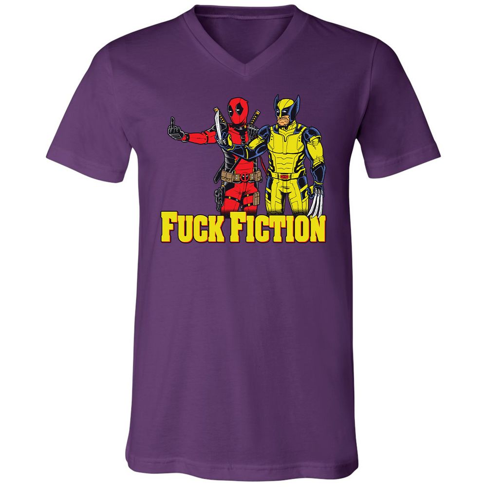 Unisex V-Neck T-Shirt - YHZ21554 - Team Purple - 9