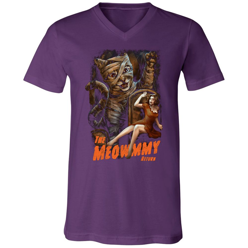 Unisex V-Neck T-Shirt - V48WZW86 - Team Purple - 9