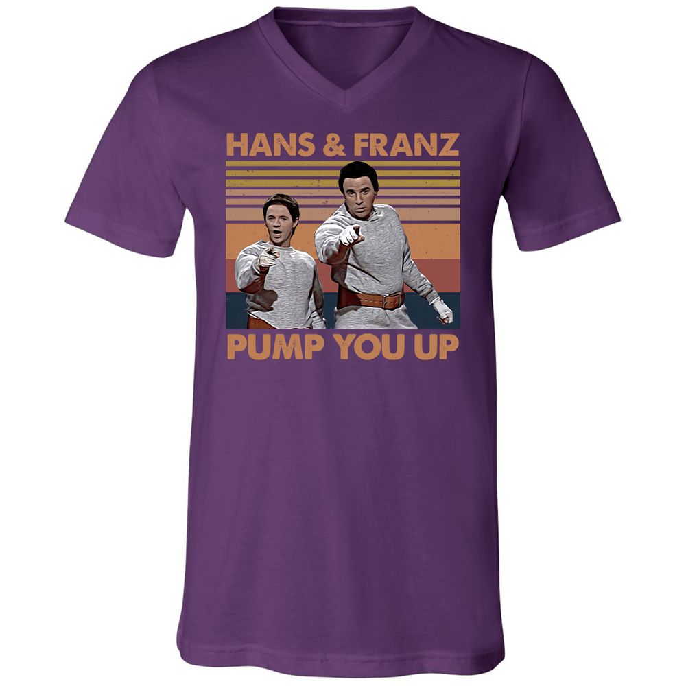 Unisex V-Neck T-Shirt - 481CAH6Q - Team Purple - 9