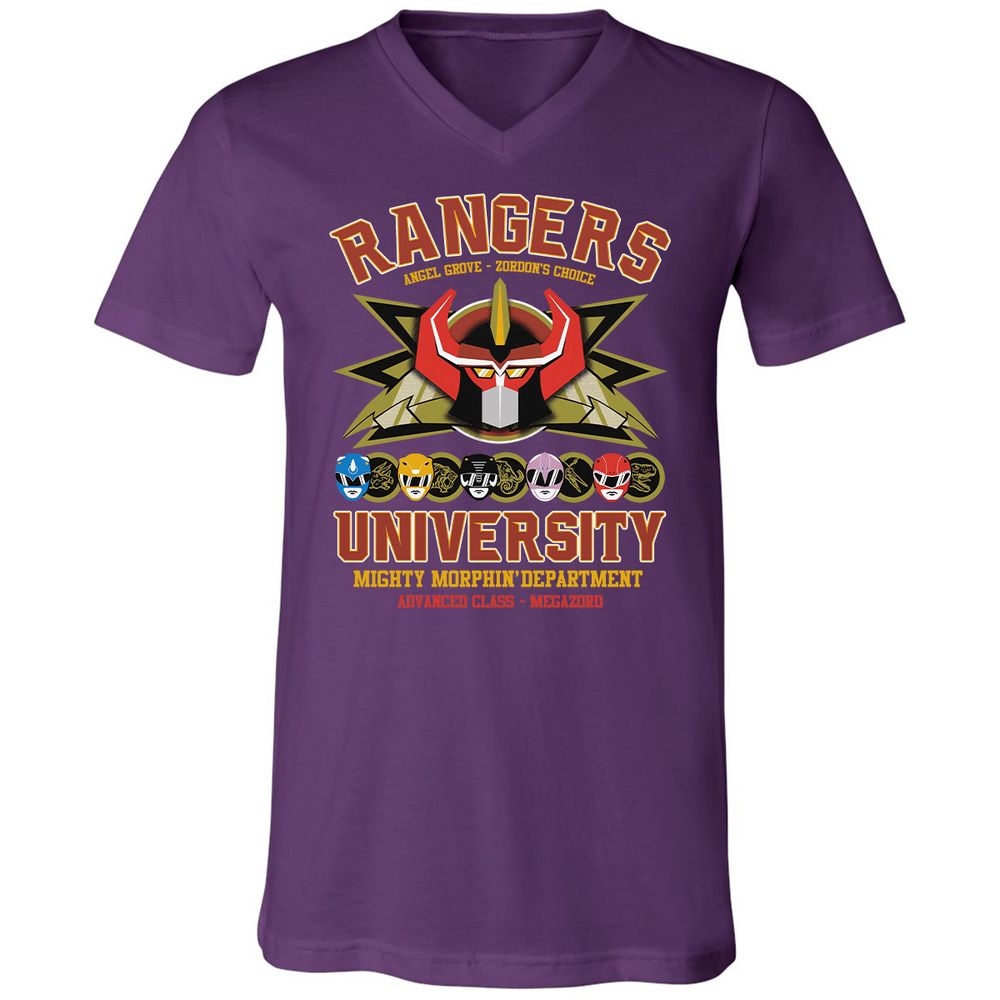 Unisex V-Neck T-Shirt - CX5RCLRG - Team Purple - 9