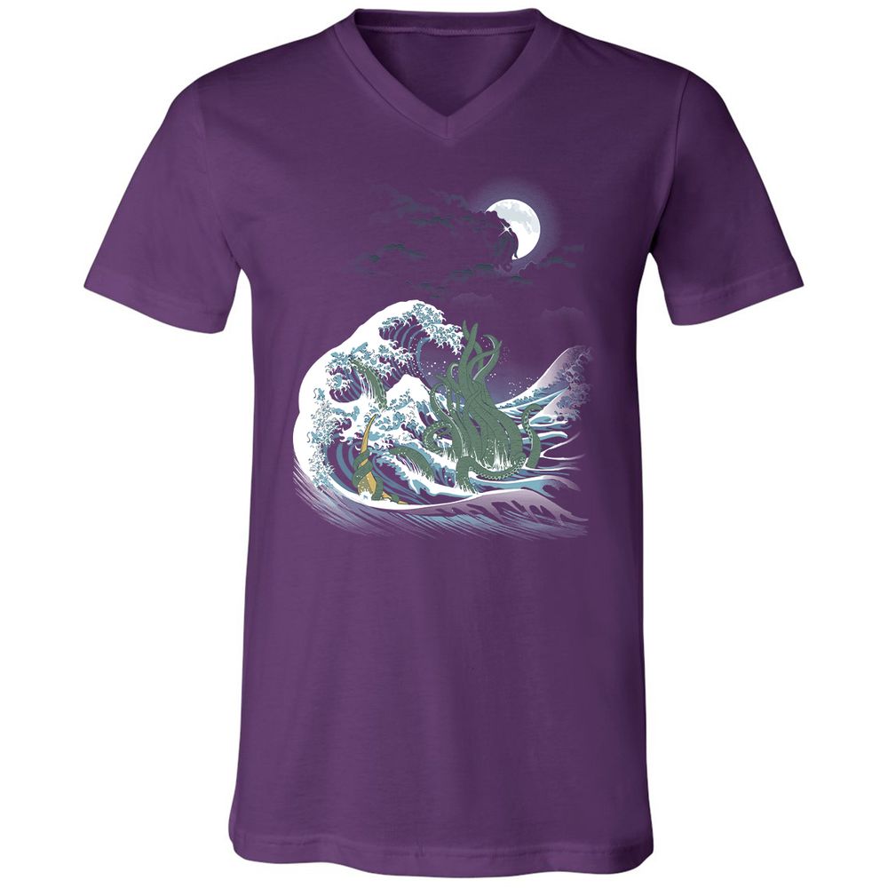 Unisex V-Neck T-Shirt - WS61455L - Team Purple - 9