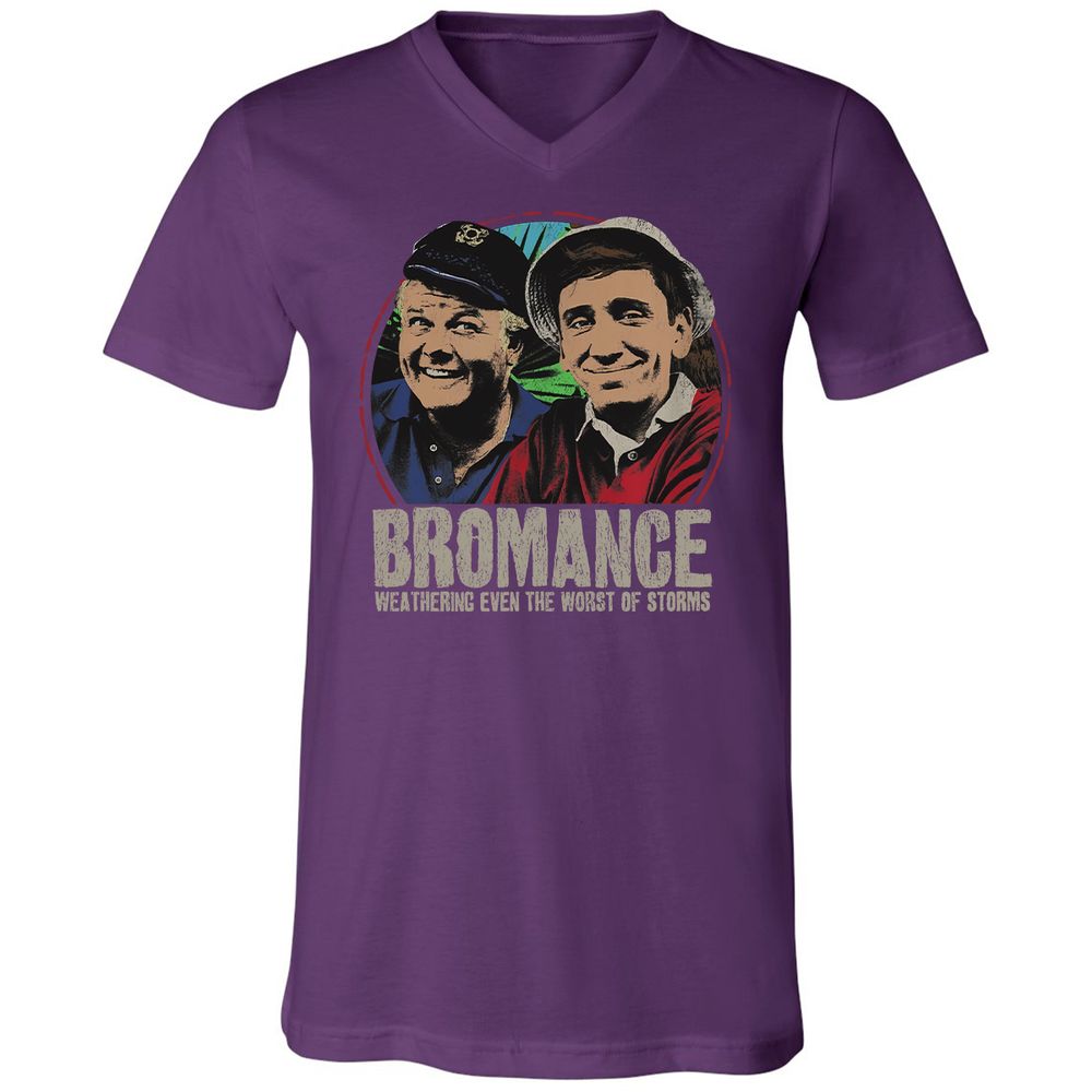 Unisex V-Neck T-Shirt - SJT34R4F - Team Purple - 9