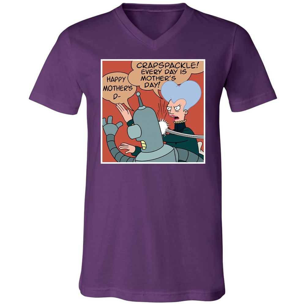 Unisex V-Neck T-Shirt - EB1UMZQA - Team Purple - 9