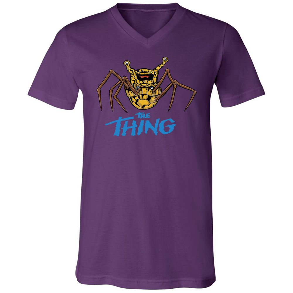 Unisex V-Neck T-Shirt - SXC7MQ79 - Team Purple - 9