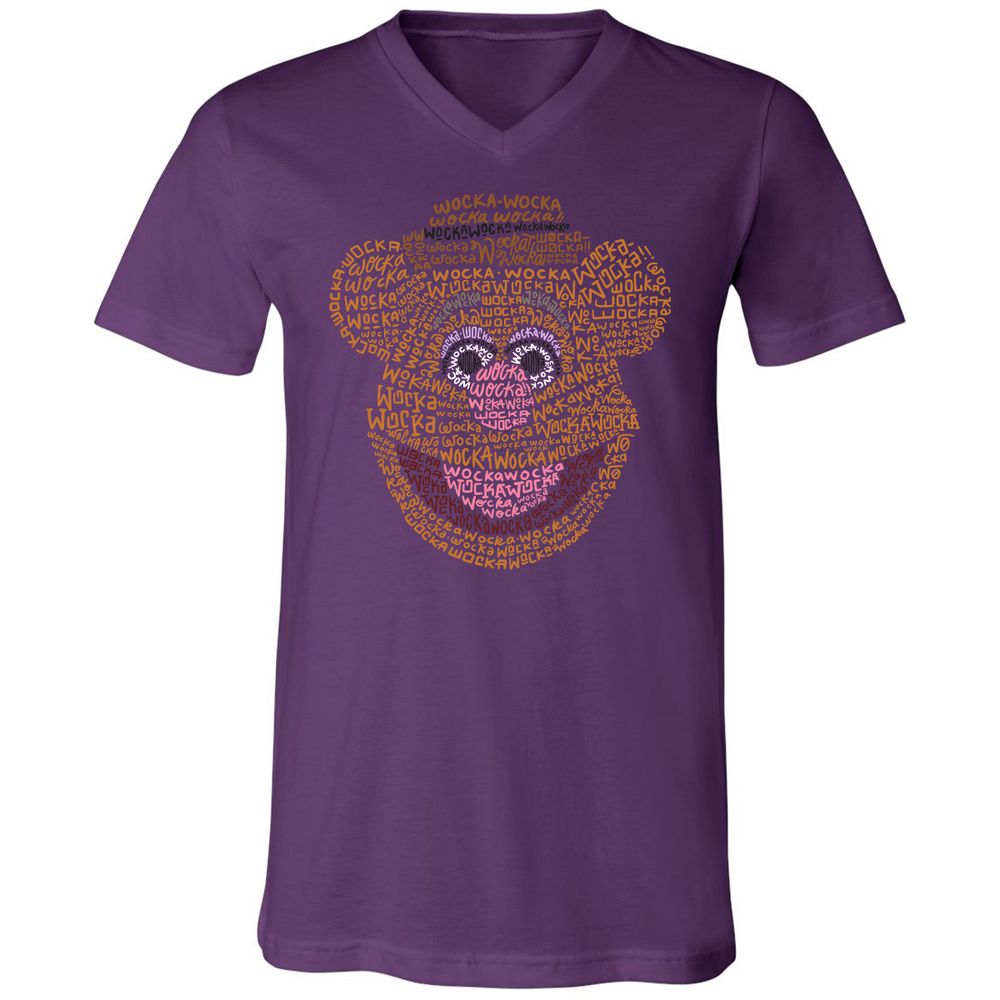 Unisex V-Neck T-Shirt - D1F4ABEG - Team Purple - 9