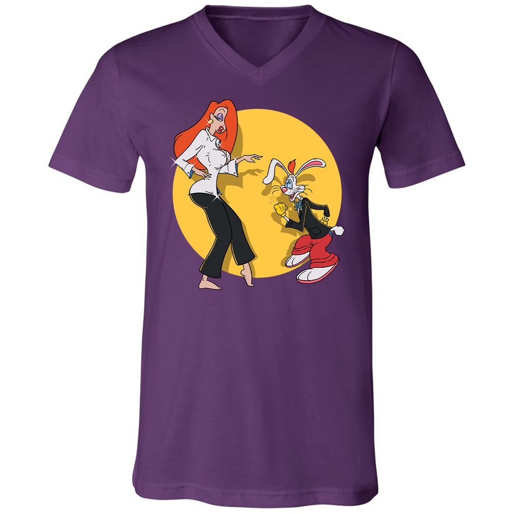 Unisex V-Neck T-Shirt - T273WPU5 - Team Purple - 9