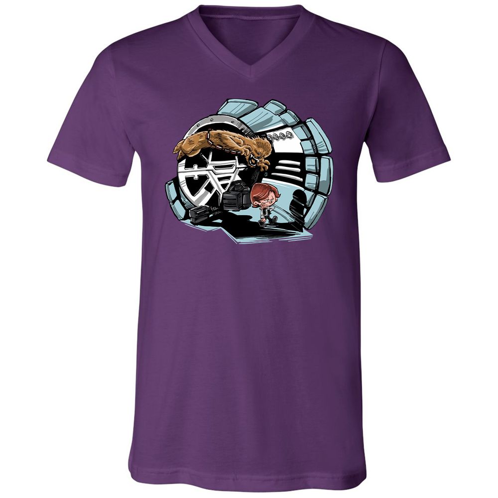 Unisex V-Neck T-Shirt - LMX1D951 - Team Purple - 9