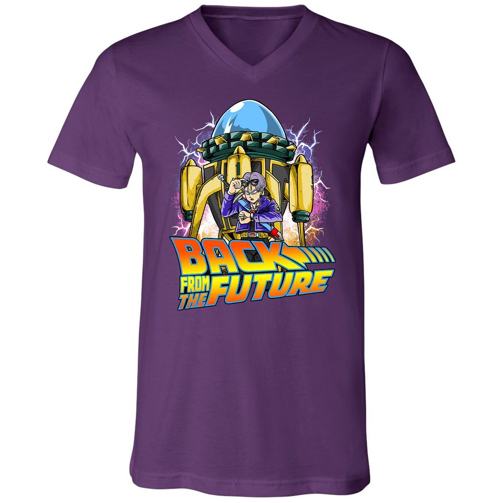 Unisex V-Neck T-Shirt - H3YCMJYU - Team Purple - 9