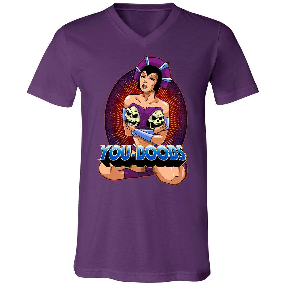 Unisex V-Neck T-Shirt - 829VQMD3 - Team Purple - 9