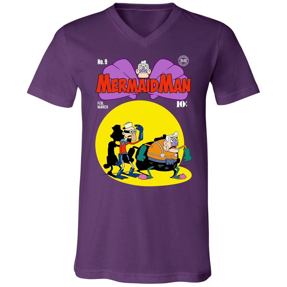 Unisex V-Neck T-Shirt - STCC8KWZ - Team Purple - 9