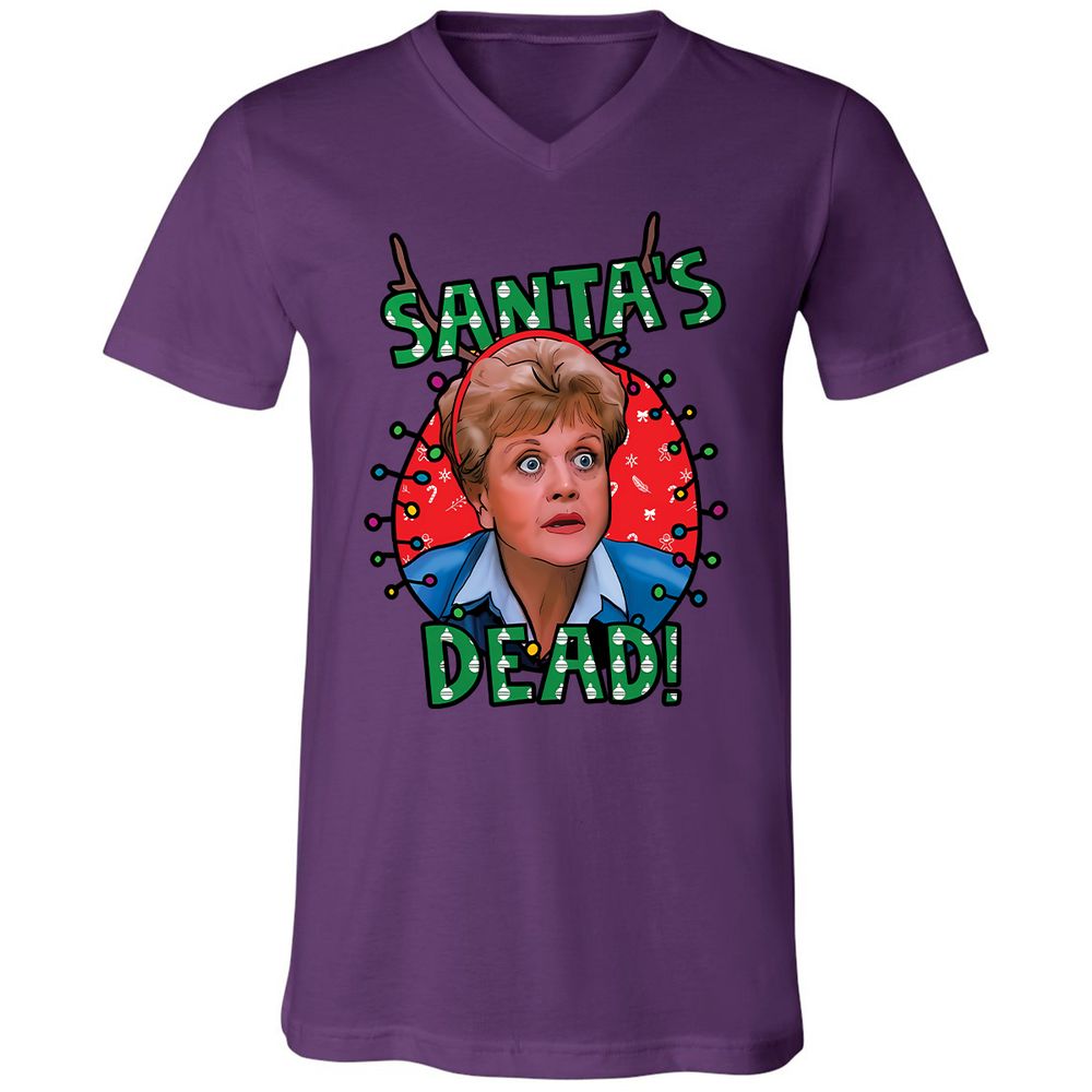 Unisex V-Neck T-Shirt - 38XM4TDT - Team Purple - 9