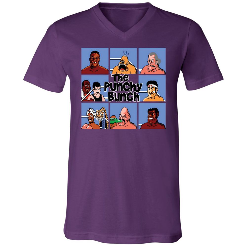 Unisex V-Neck T-Shirt - JAJGFXZY - Team Purple - 9