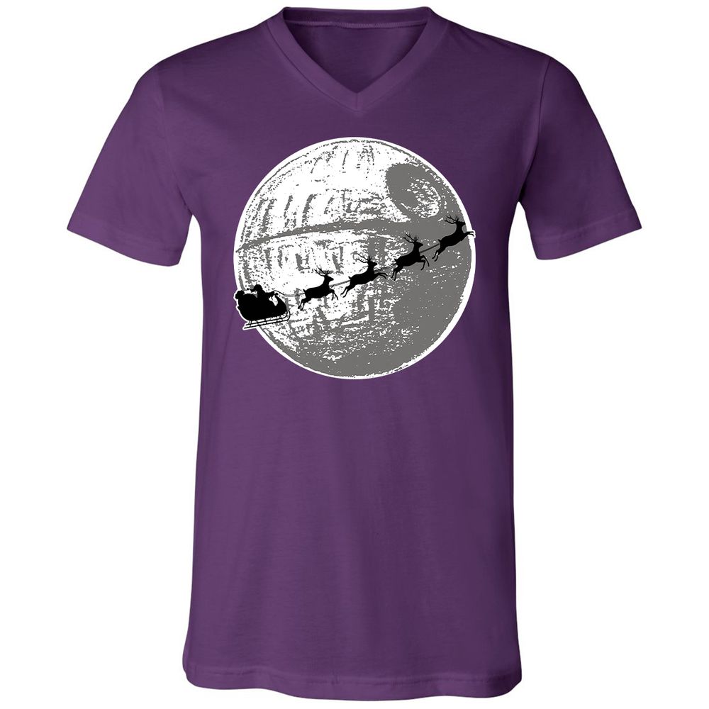 Unisex V-Neck T-Shirt - D5S73ZXZ - Team Purple - 9
