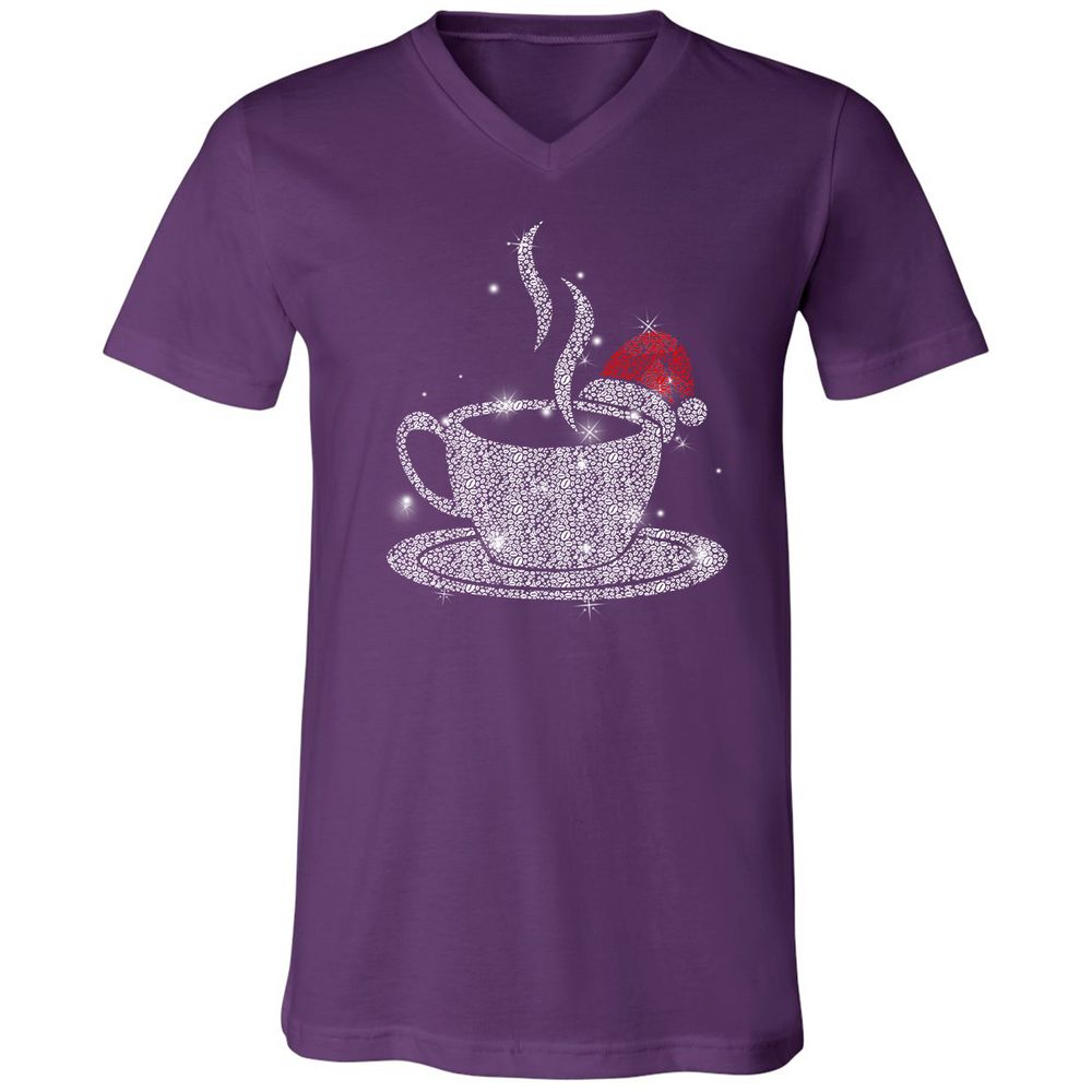 Unisex V-Neck T-Shirt - Y2JF5PGA - Team Purple - 9