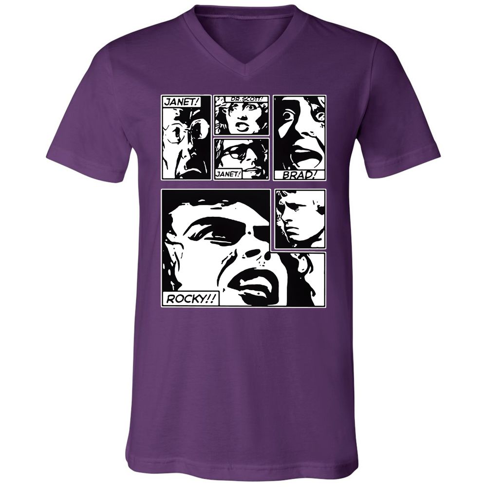 Unisex V-Neck T-Shirt - MD1X9P14 - Team Purple - 9