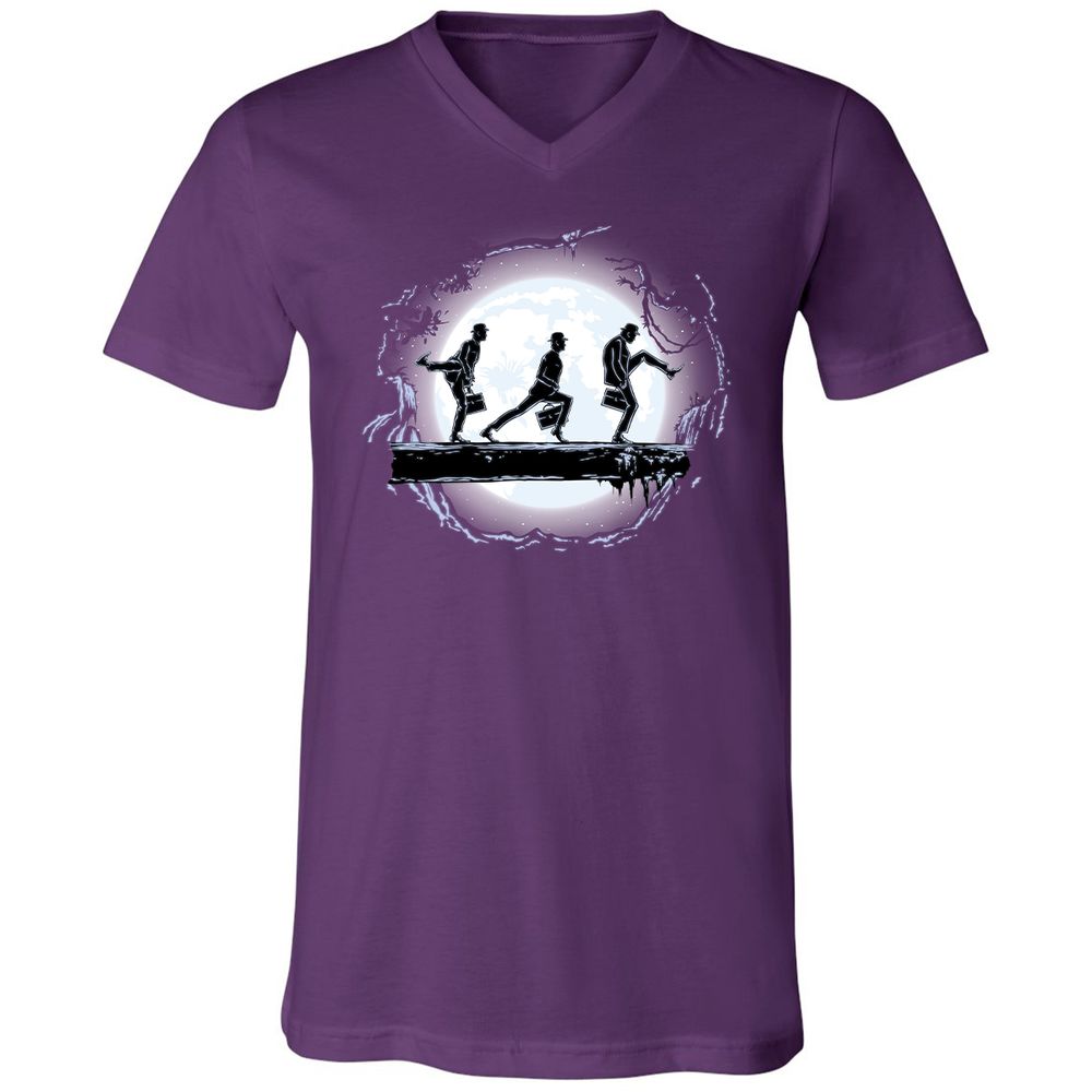 Unisex V-Neck T-Shirt - FXM7SQU2 - Team Purple - 9