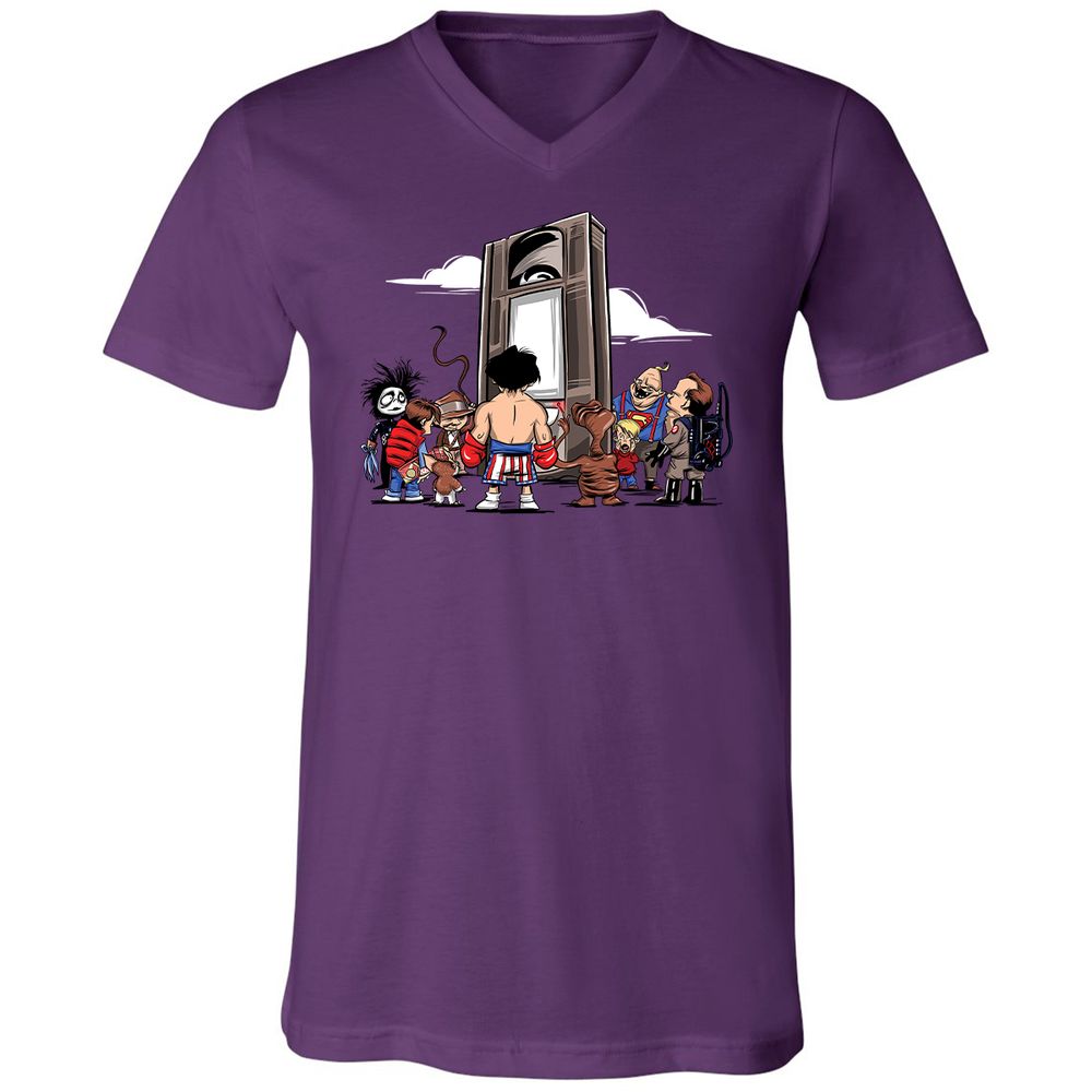 Unisex V-Neck T-Shirt - AN7LFMPE - Team Purple - 9
