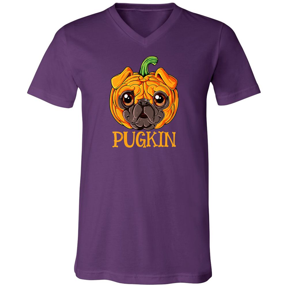 Unisex V-Neck T-Shirt - WGJYJFRY - Team Purple - 9