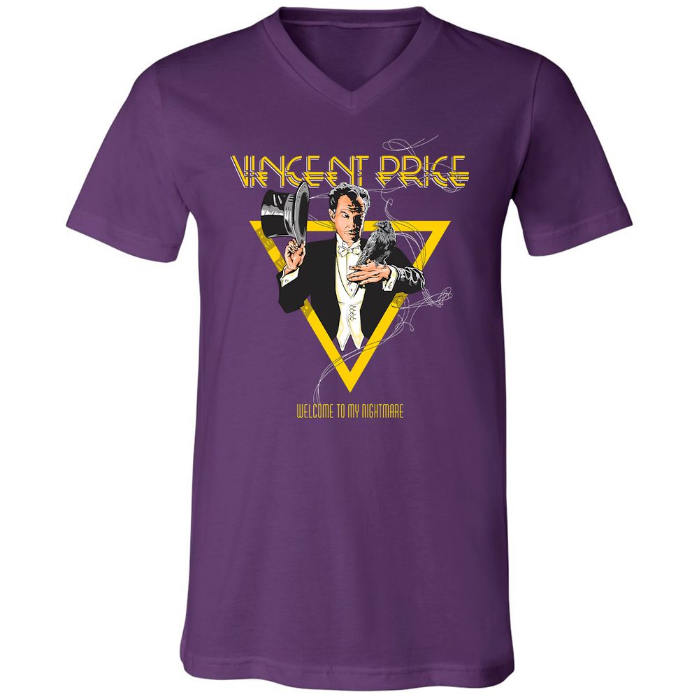 Unisex V-Neck T-Shirt - K8RSXQXG - Team Purple - 9