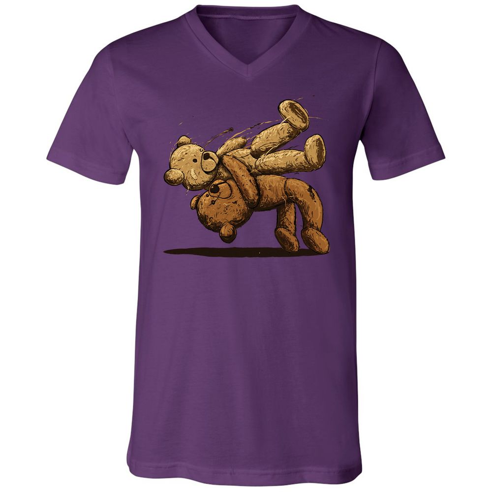 Unisex V-Neck T-Shirt - SS2E5J73 - Team Purple - 9
