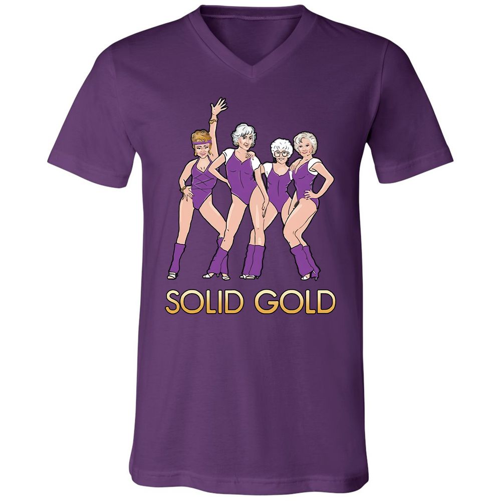 Unisex V-Neck T-Shirt - KHUTTVYX - Team Purple - 9