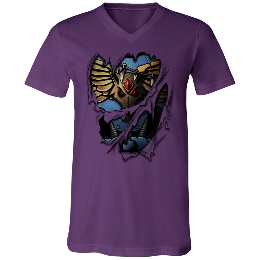 Unisex V-Neck T-Shirt - 1D56HJA3 - Team Purple - 9