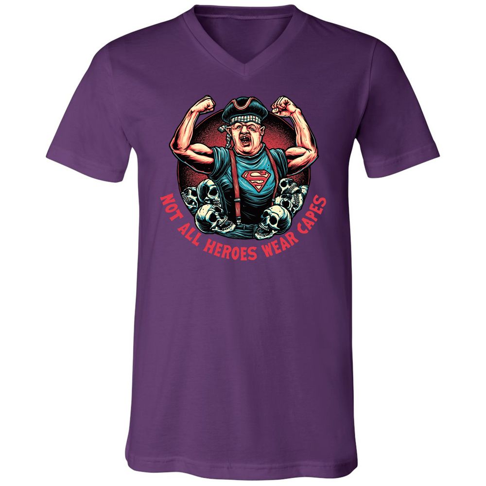 Unisex V-Neck T-Shirt - PH5UJP9T - Team Purple - 9