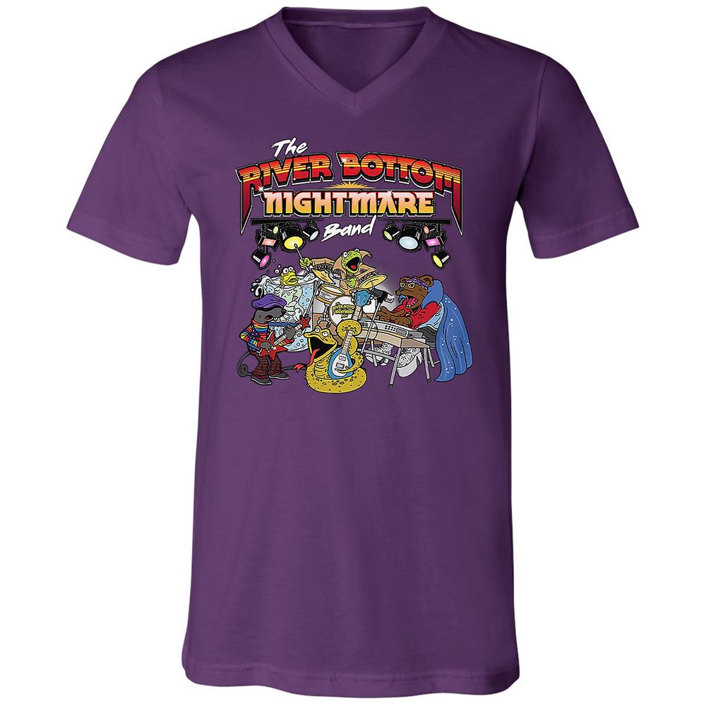 Unisex V-Neck T-Shirt - 6X6WVM84 - Team Purple - 9