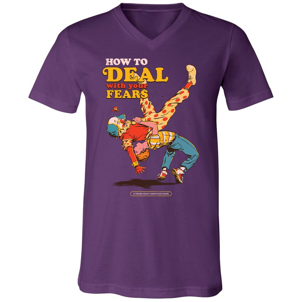 Unisex V-Neck T-Shirt - FRREGM8Z - Team Purple - 9