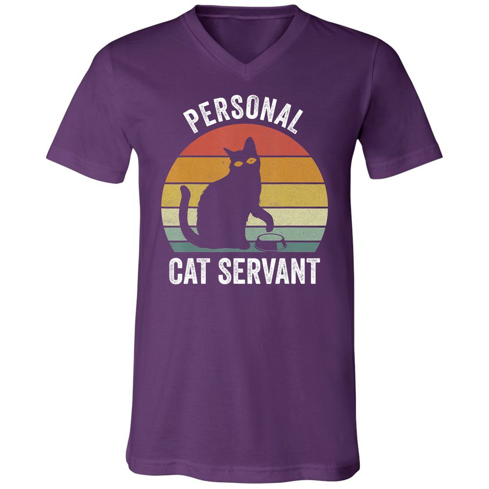 Unisex V-Neck T-Shirt - L5BX6M9V - Team Purple - 9