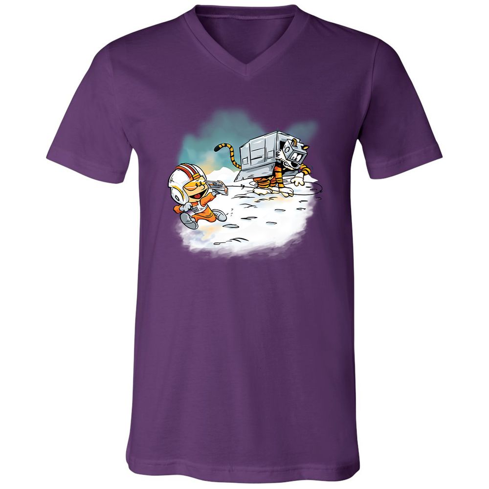 Unisex V-Neck T-Shirt - 8GXEC35N - Team Purple - 9