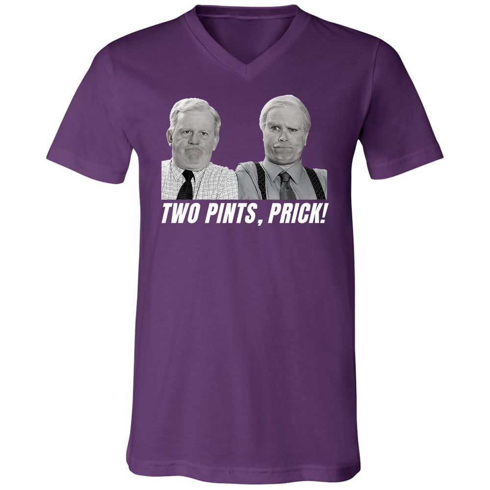 Unisex V-Neck T-Shirt - W95P8VY1 - Team Purple - 9