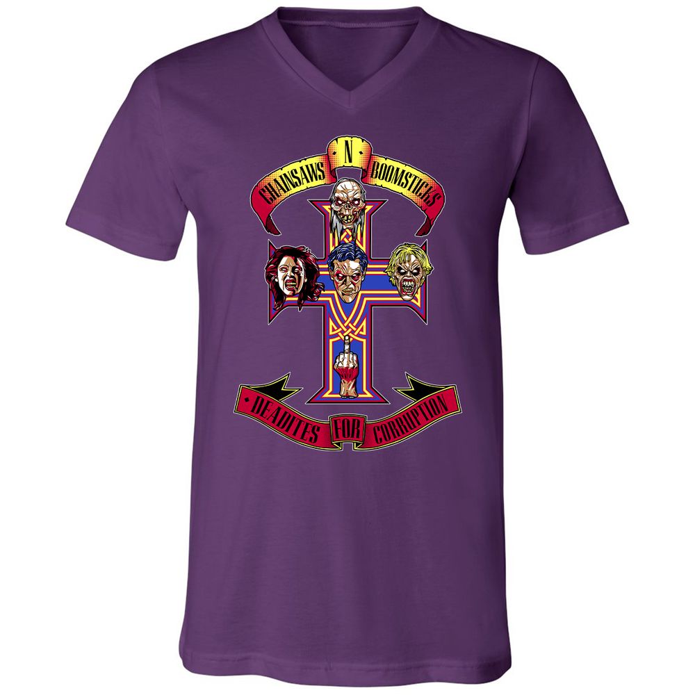 Unisex V-Neck T-Shirt - QQ23437K - Team Purple - 9