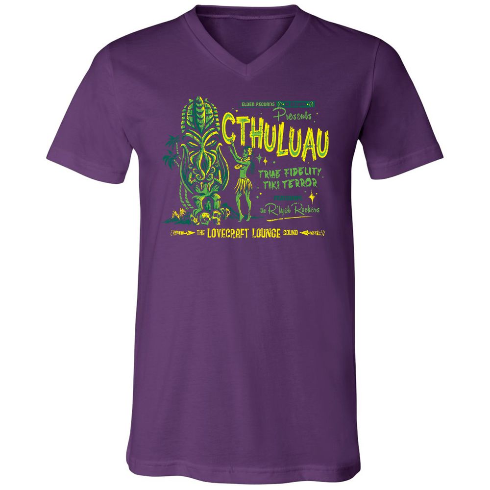 Unisex V-Neck T-Shirt - 5ZC2VZD1 - Team Purple - 9
