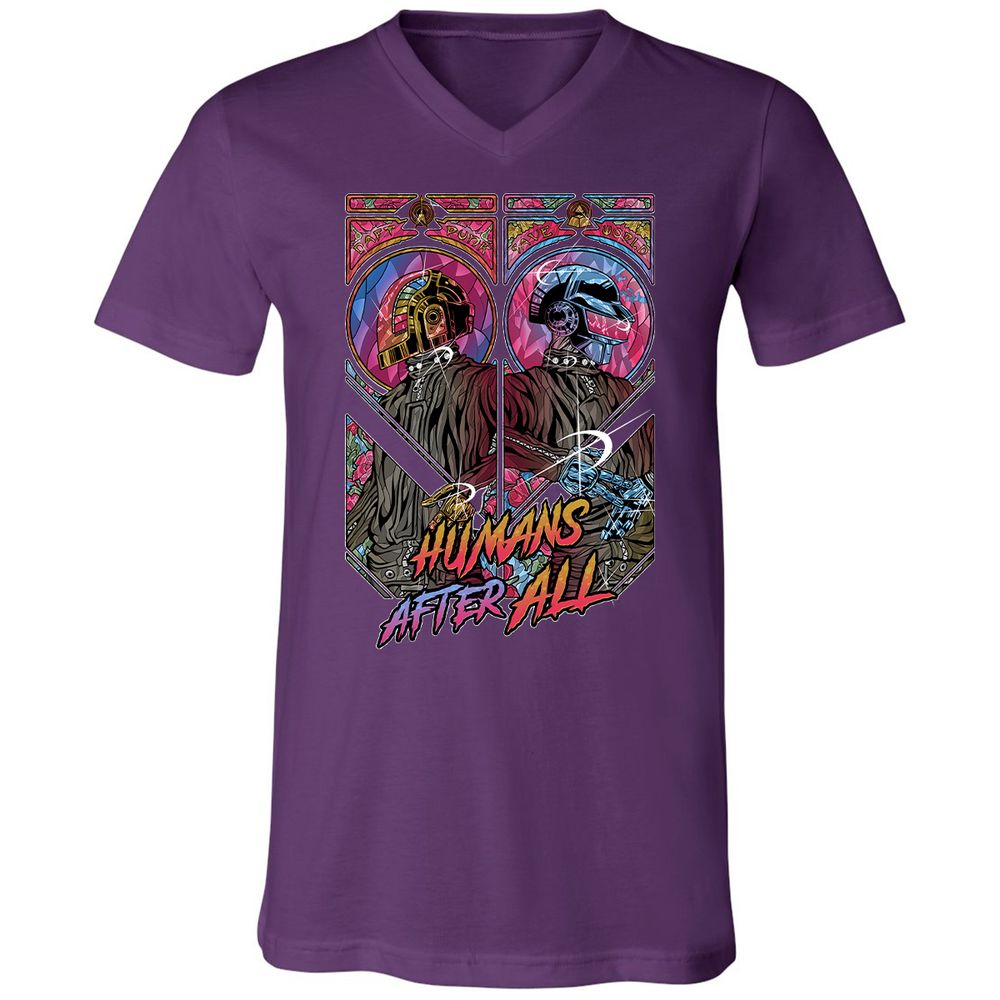 Unisex V-Neck T-Shirt - RLL1YKYK - Team Purple - 9