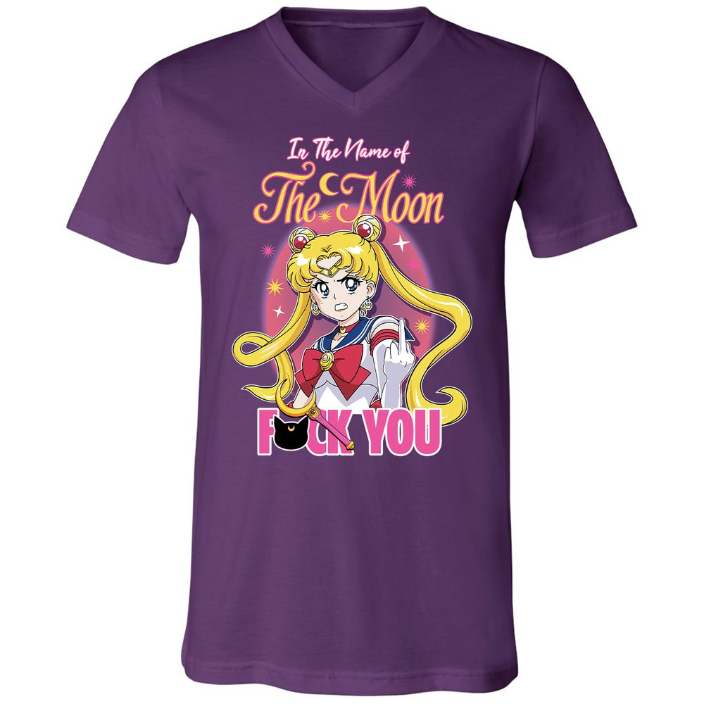 Unisex V-Neck T-Shirt - 2ASAKH56 - Team Purple - 9