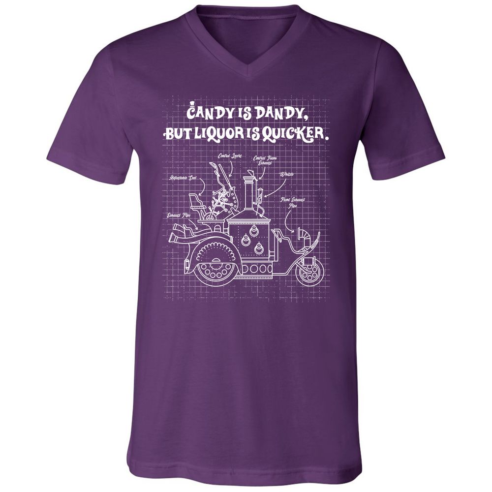 Unisex V-Neck T-Shirt - VP8U48AY - Team Purple - 9