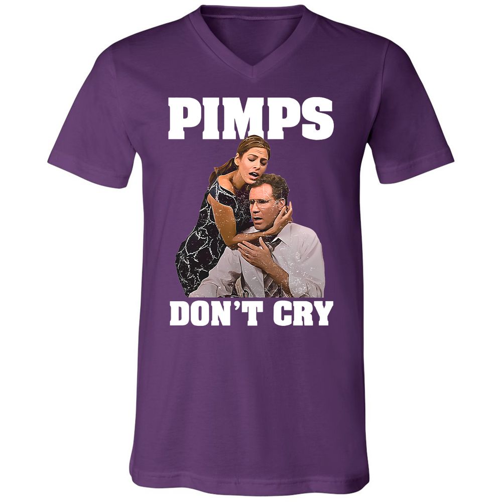 Unisex V-Neck T-Shirt - 4FVB2VGW - Team Purple - 9
