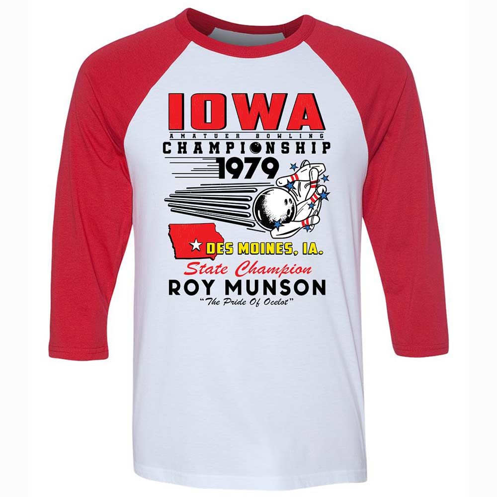 Unisex 3/4 Baseball Tee - 4E6Q2T9U - White/Red - 9