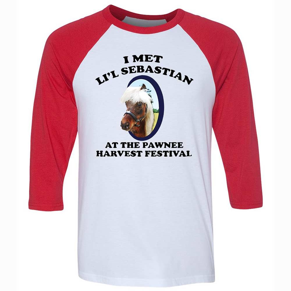 Unisex 3/4 Baseball Tee - H2J1LC2W - White/Red - 9