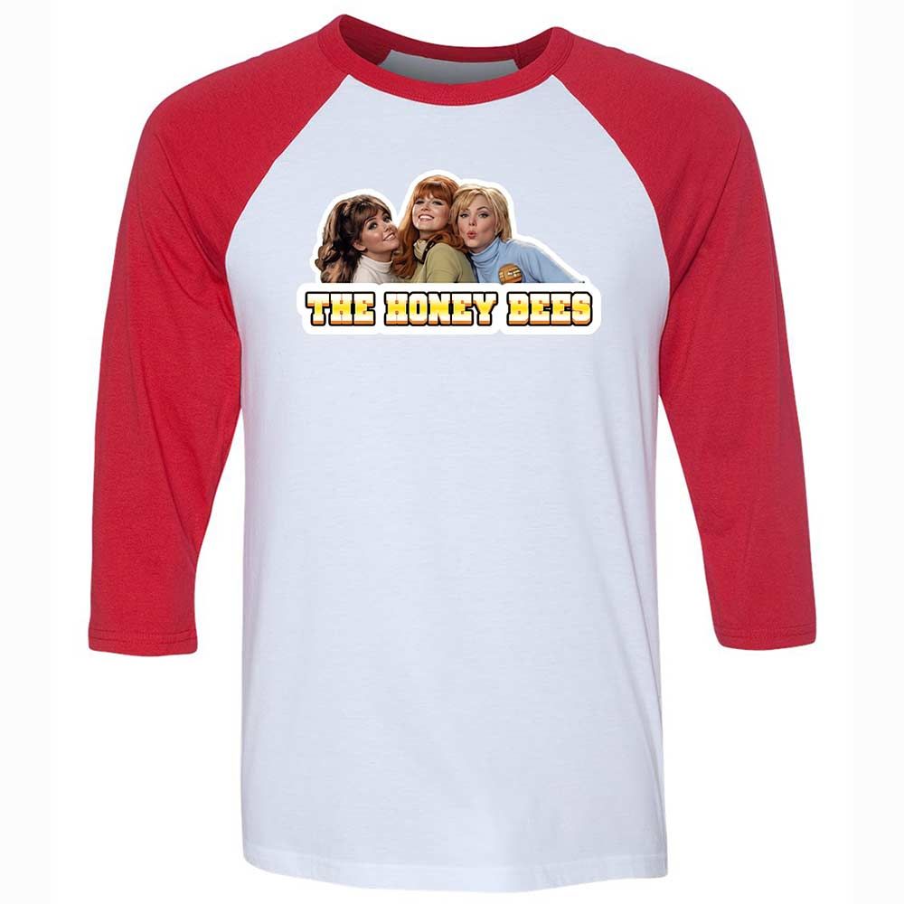 Unisex 3/4 Baseball Tee - E48RGWYZ - White/Red - 9