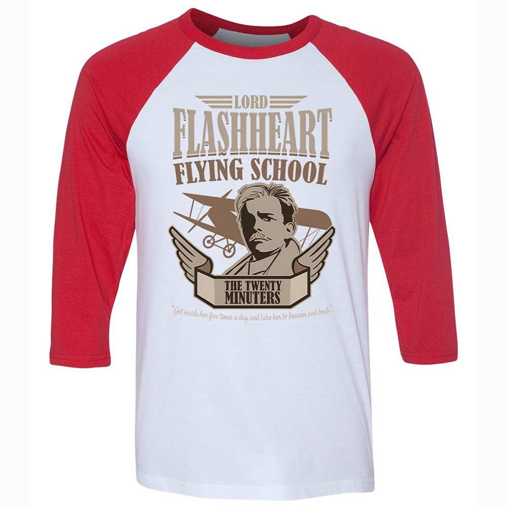 Unisex 3/4 Baseball Tee - UHJET5JP - White/Red - 9
