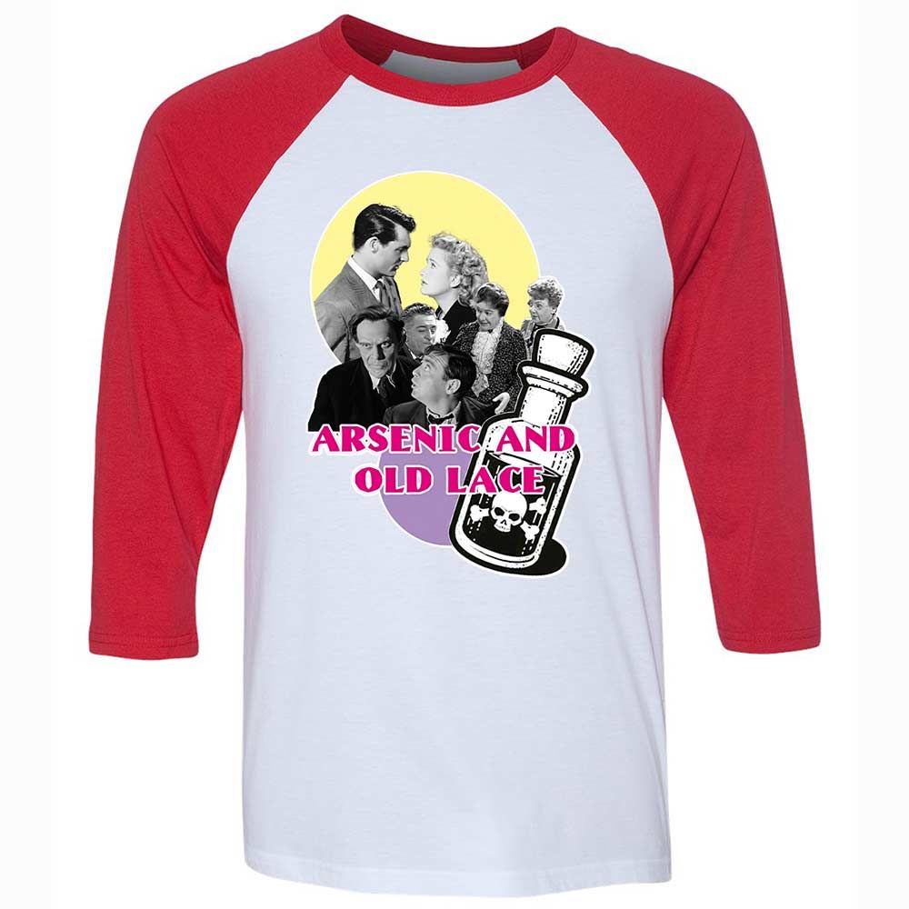 Unisex 3/4 Baseball Tee - XAB31J77 - White/Red - 9