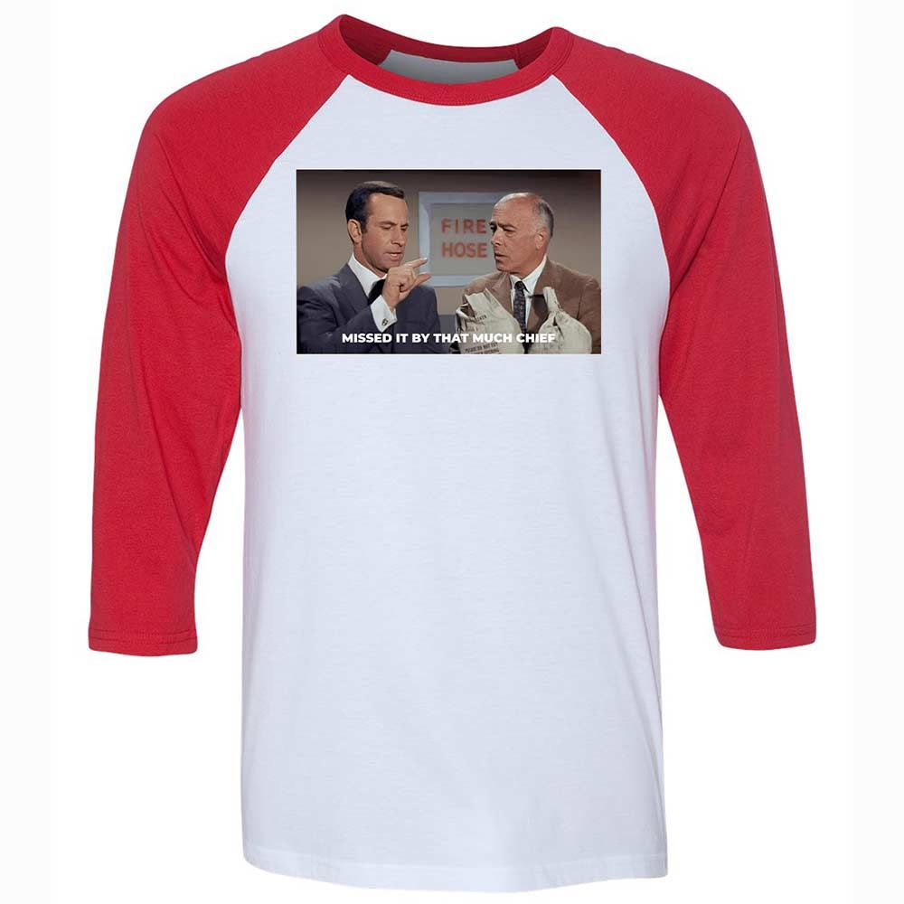Unisex 3/4 Baseball Tee - VK228XGU - White/Red - 9
