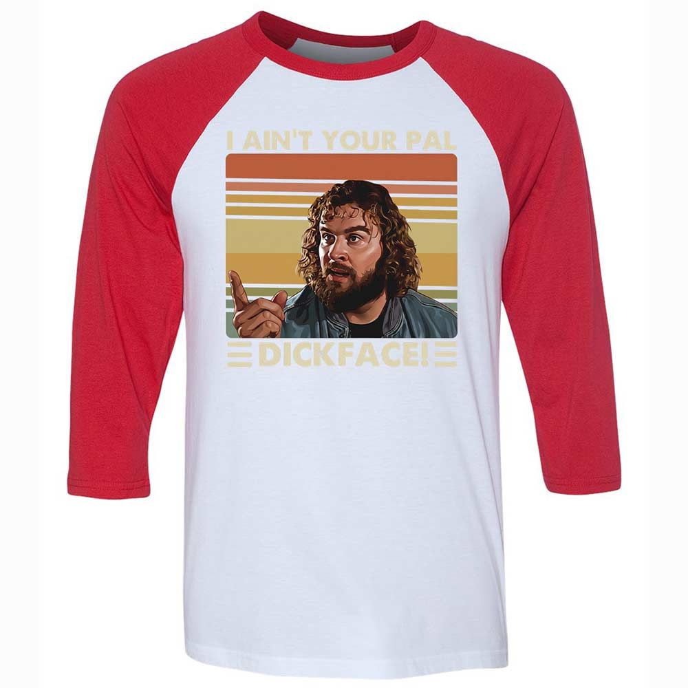 Unisex 3/4 Baseball Tee - RDEPA9SK - White/Red - 9