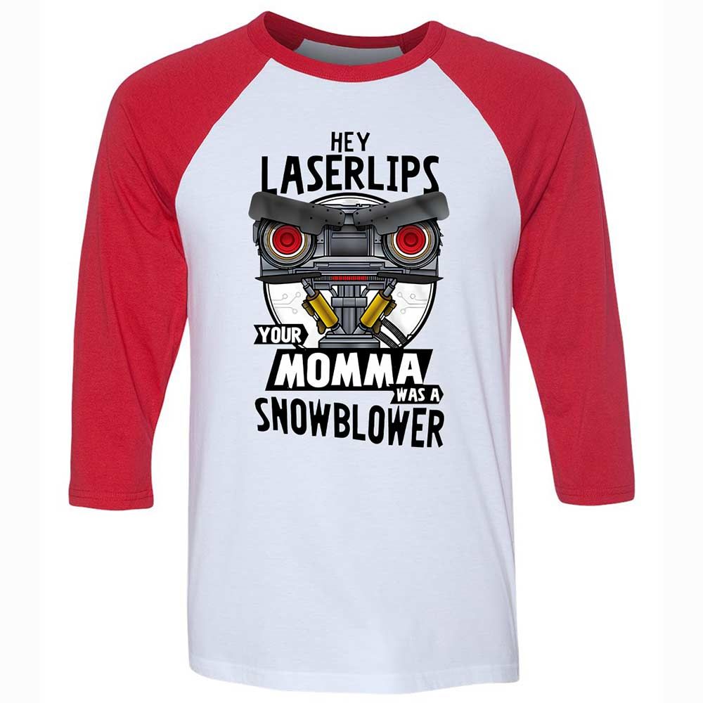 Unisex 3/4 Baseball Tee - S96KGEGW - White/Red - 9